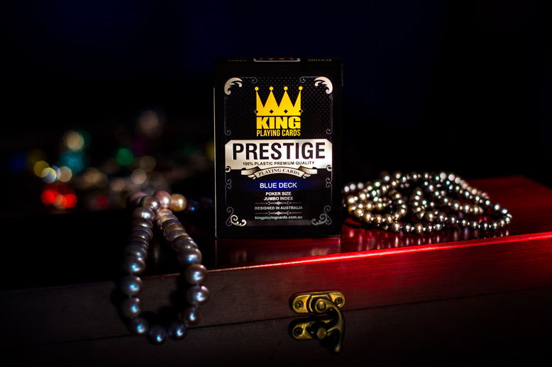 King Prestige Blue playing card deck