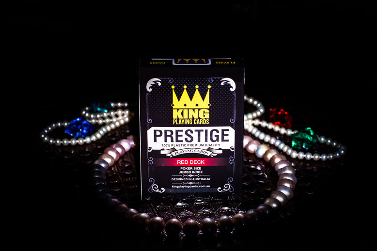 King Prestige Red playing card deck
